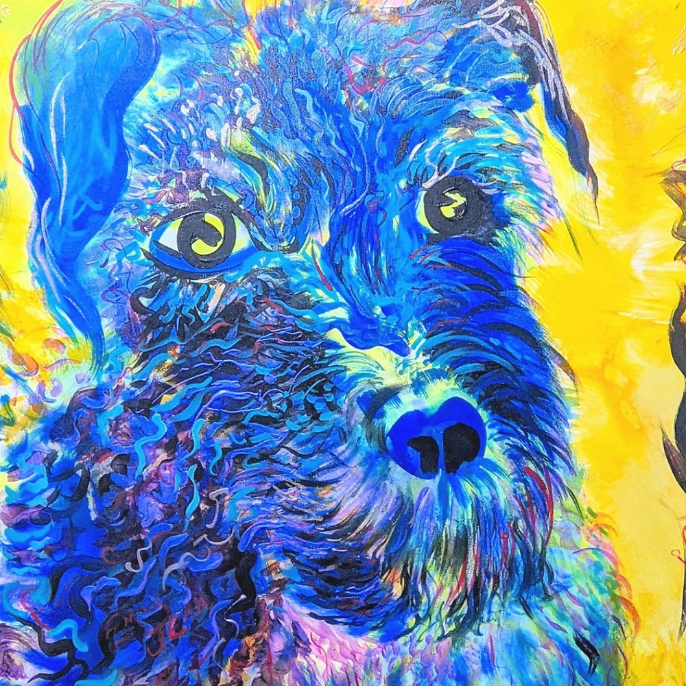 Dog art on t shirt
